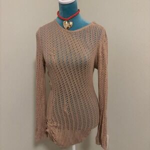90s pink knit sweater‎